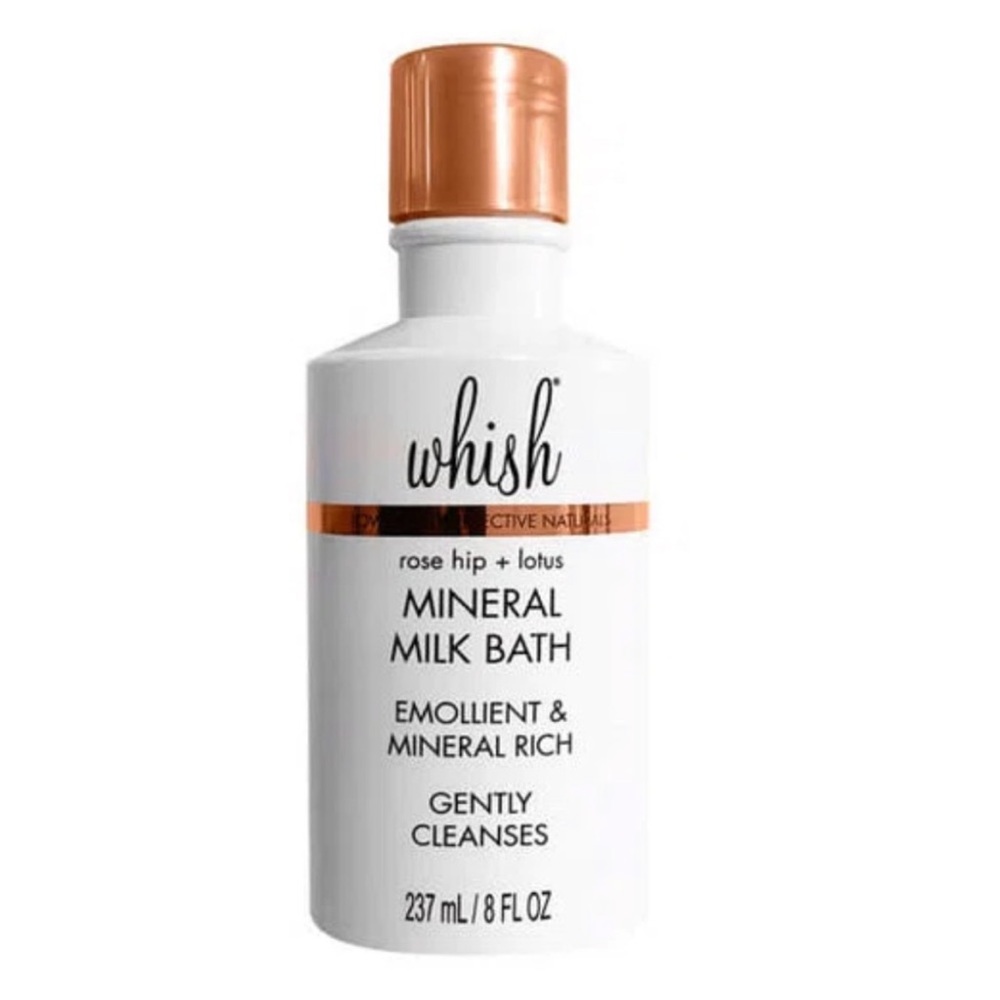NWT whish Rose Hip + Lotus Mineral Milk Bath 8 oz